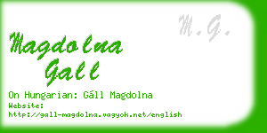 magdolna gall business card