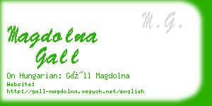 magdolna gall business card